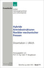 Buchcover Hibride Antriebsstrukturen flexibler mechanischer Pressen