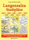 Buchcover Stadtpläne Langensalza von 1854 – 1865 –1887 – 1927 – 1953 – 1987 – 2001 – 2015 – 2023