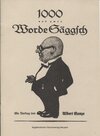 Buchcover 1000 und zwee Worde Säggsch