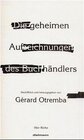 Buchcover Die geheimen Aufzeichnungen des Buchhändlers