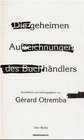 Buchcover Die geheimen Aufzeichnungen des Buchhändlers