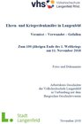 Buchcover Ehren- und Kriegerdenkmäler in Langenfeld