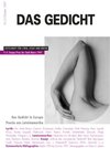 Buchcover Das Gedicht. Zeitschrift /Jahrbuch für Lyrik, Essay und Kritik / Das Gedicht in Europa