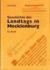 Buchcover Geschichte des Landtags in Mecklenburg