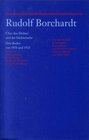 Buchcover Rudolf Borchardt: Über den Dichter und das Dichterische. Drei Reden von 1920 und 1923