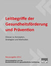 Buchcover Leitbegriffe der Gesundheitsförderung und Prävention
