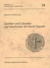 Buchcover Quellen und Literatur zur Geschichte der Stadt Oppeln