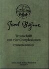 Buchcover Trostschrift von vier Complexionen