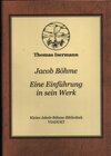 Buchcover Jacob Böhme Eine Einführung in sein Werk