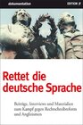 Buchcover Rettet die deutsche Sprache