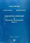 Buchcover Englische Seminare in Klassischer Homöopathie, Bd. 1