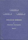 Buchcover Englische Seminare in Klassischer Homöopathie, Bd. 2