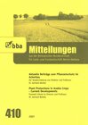 Buchcover Aktuelle Beiträge zum Pflanzenschutz im Ackerbau : Zur Verabschiedung von Direktor und Professor Dr. Gerhard Bartels