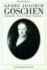 Buchcover Georg Joachim Göschen