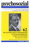 Buchcover Der Psychotherapeut im Spannungsfeld von Praxis, Forschung und sozialer Verantwortung