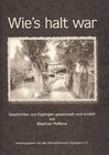 Buchcover Wie's halt war