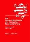 Buchcover Die Kabinettsprotokolle der Hessischen Landesregierung