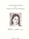 Buchcover Internationales Jahrbuch der Bettina-von-Arnim-Gesellschaft