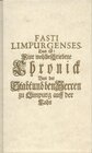 Buchcover Fasti Limpurgenses 1336-1398