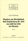 Buchcover Regesten zum Gerichtsbuch Amt Scheibenberg Nr. 78/3 von 1607 bis 1722 für Elterlein / Teil 2
