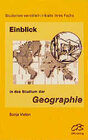 Buchcover Einblick in das Studium der Geographie