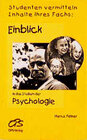 Buchcover Einblick in das Studium der Psychologie