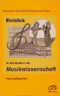 Buchcover Einblick in des Studium der Musikwissenschaft