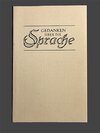 Buchcover Gedanken über die Sprache