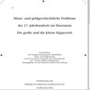 Buchcover Münz- und geldgeschichtliche Probleme des 17. Jahrhunderts im Harzraum.