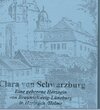 Buchcover Clara von Schwarzburg.