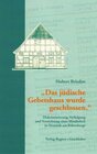 Buchcover "Das jüdische Gebetshaus wurde geschlossen"