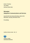 Buchcover Managing Ubiquitous Communications and Services 2010