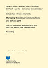 Buchcover Managing Ubiquitous Communications and Services 2015