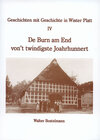 Buchcover De Burn am End von´t twindigste Joahrhunnert