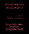 Buchcover Die Schemata / Technik der Fallbearbeitung - Bürgerliches Recht, Strafrecht, Öffentliches Recht