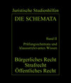 Buchcover Die Schemata / Prüfungsschemata und klausurrelevantes Wissen - Bürgerliches Recht, Strafrecht, Öffentliches Recht