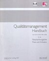 Buchcover Qualitätsmanagement Handbuch DIN EN ISO 9001:2000 für die neurochirurgische Praxis und Ambulanz