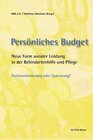 Buchcover Persönliches Budget