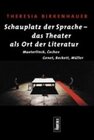 Buchcover Schauplatz der Sprache – das Theater als Ort der Literatur