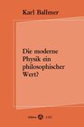 Buchcover Die moderne Physik ein philosophischer Wert?