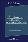 Buchcover Briefwechsel über die motorischen Nerven