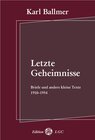 Buchcover Letzte Geheimnisse