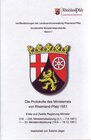Buchcover Die Protokolle des Ministerrats von Rheinland-Pfalz 1951