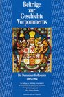Buchcover Beiträge zur Geschichte Vorpommerns