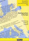 Buchcover Hochsprachen in Europa