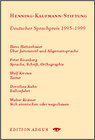 Buchcover Jahrbuch der Henning-Kaufmann-Stiftung 1995-1999