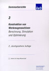 Buchcover Konstruktion von Werkzeugmaschinen