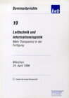 Buchcover Leittechnik und Informationslogistik