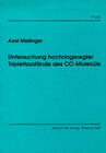 Buchcover Untersuchung hochangeregter Triplettzustände des CO-Moleküls