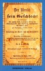 Buchcover Der Mensch und sein Geschlecht